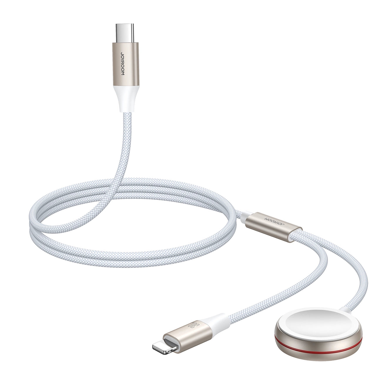 Fast Charging Magnetic Charger 2-in-1 Joyroom S-IW012 30W 1.5m (White)_5
