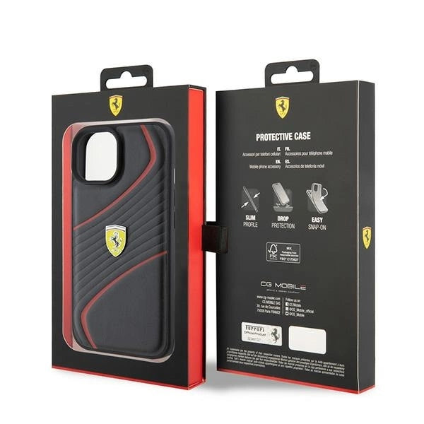 Ferrari FEHCP15SPTWK iPhone 15 6.1" black/black hardcase Twist Metal Logo_7