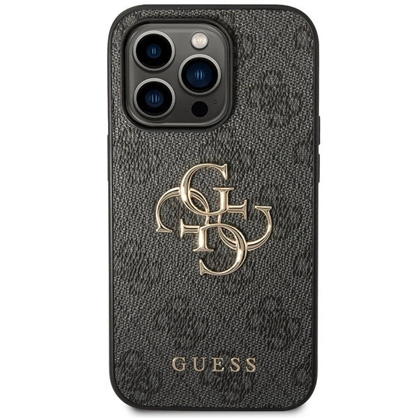 Guess GUHCP15L4GMGGR iPhone 15 Pro 6.1" gray/gray hardcase 4G Big Metal Logo_2