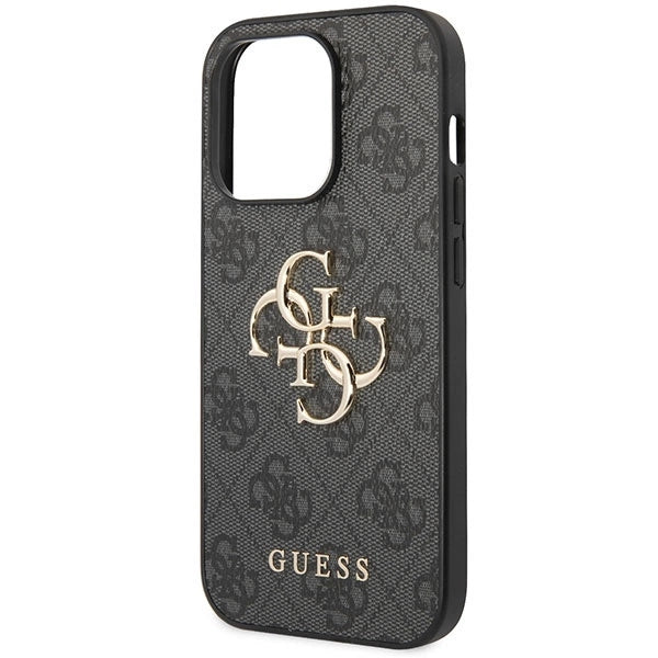 Guess GUHCP15L4GMGGR iPhone 15 Pro 6.1" gray/gray hardcase 4G Big Metal Logo_5