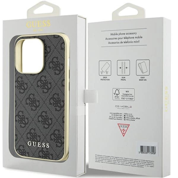 Guess GUHCP15LGF4GGR iPhone 15 Pro 6.1" gray/gray hardcase 4G Charms Collection_7