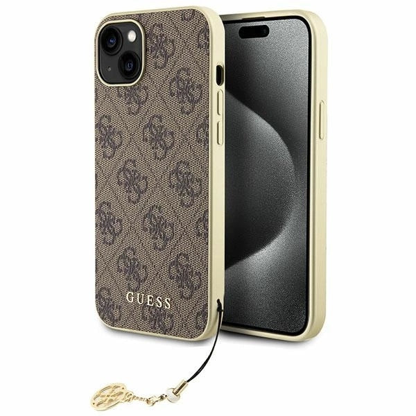 Guess GUHCP15MGF4GBR iPhone 15 Plus 6.7" brown/brown hardcase 4G Charms Collection_0
