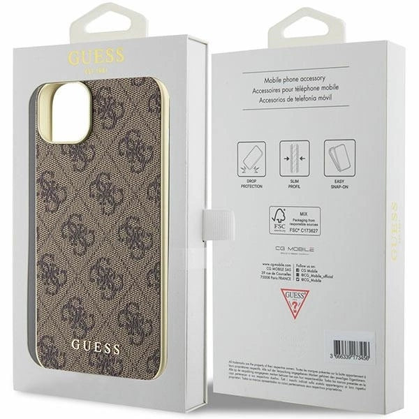Guess GUHCP15MGF4GBR iPhone 15 Plus 6.7" brown/brown hardcase 4G Charms Collection_7