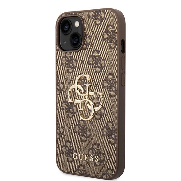 Guess GUHCP15S4GMGBR iPhone 15 6.1" brown/brown hardcase 4G Big Metal Logo_1
