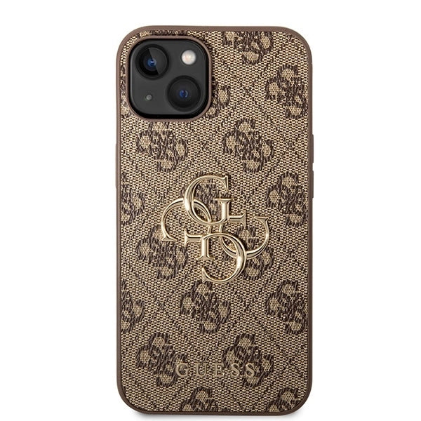 Guess GUHCP15S4GMGBR iPhone 15 6.1" brown/brown hardcase 4G Big Metal Logo_2