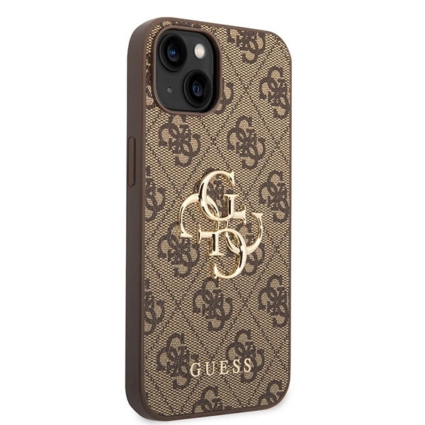 Guess GUHCP15S4GMGBR iPhone 15 6.1" brown/brown hardcase 4G Big Metal Logo_3