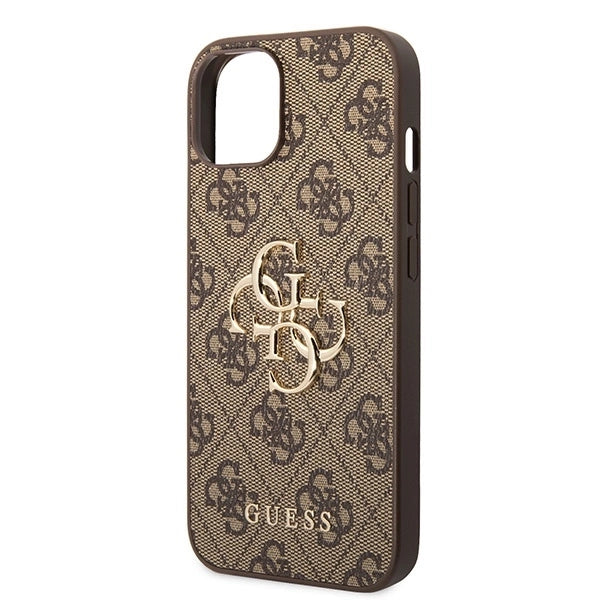 Guess GUHCP15S4GMGBR iPhone 15 6.1" brown/brown hardcase 4G Big Metal Logo_5
