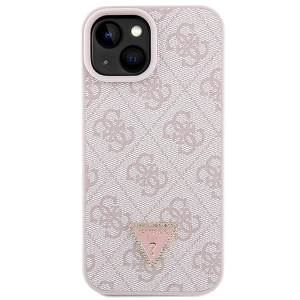Guess GUHCP15SP4TDSCPP iPhone 15 6.1" pink/pink hardcase Crossbody 4G Metal Logo_3