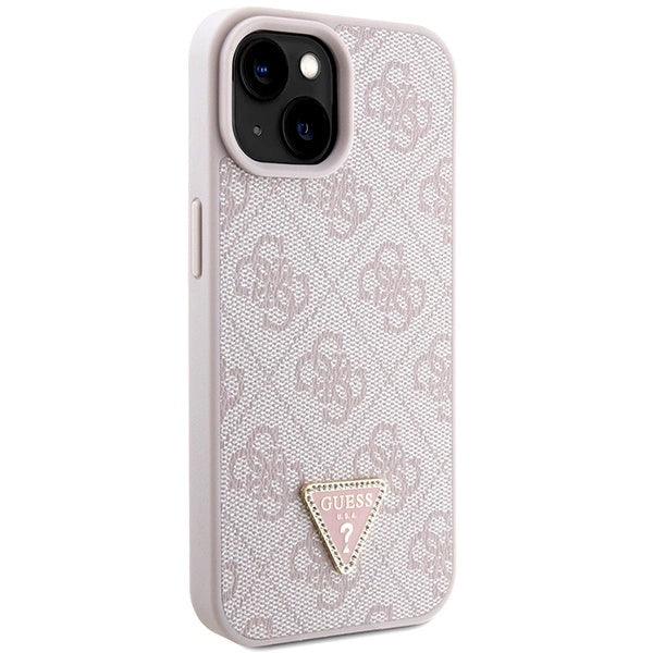 Guess GUHCP15SP4TDSCPP iPhone 15 6.1" pink/pink hardcase Crossbody 4G Metal Logo_4