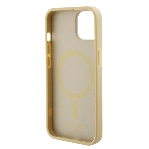 Guess GUHMP15MPSAHMCB iPhone 15 Plus 6.7" gold/gold hardcase Saffiano MagSafe_5