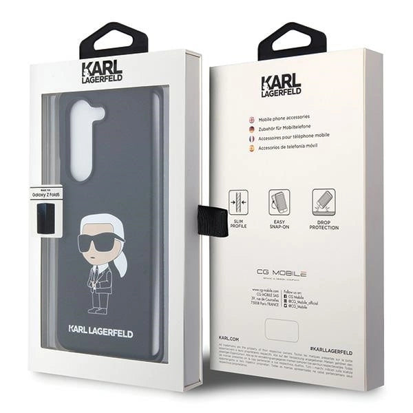 Karl Lagerfeld KLHCZFD5SNIKBCK Z Fold5 hardcase black/black Silicone Ikonik_6