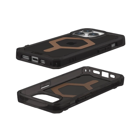 UAG Plyo MagSafe case for iPhone 15 Pro - black and brown_2