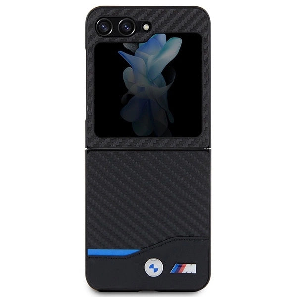 BMW Leather Carbon case for Samsung Galaxy Z Flip 5 - black_1