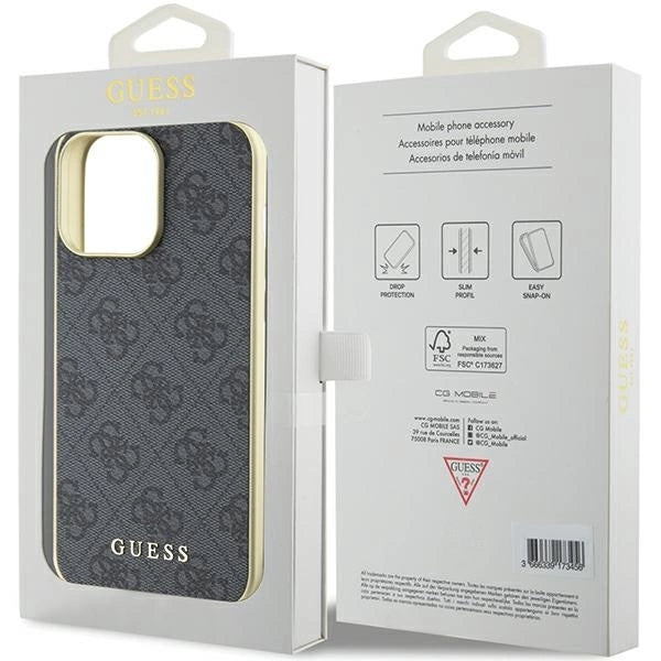 Guess 4G Charms Collection case for iPhone 15 Pro Max - gray_7