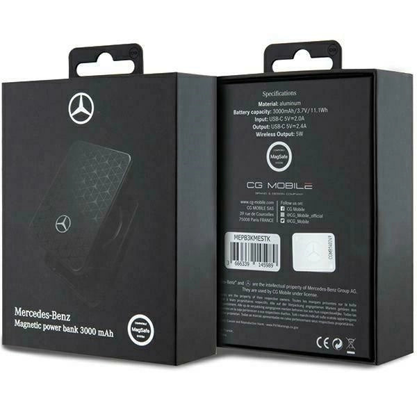 Powerbank Mercedes Stars Pattern MagSafe 5W 3000mAh - black_4