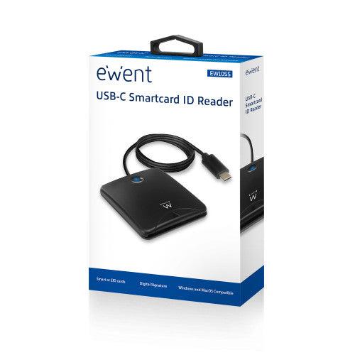 Ewent EW1055 lector de tarjeta inteligente Interior USB USB 3.2 Gen 1 (3.1 Gen 1) Negro_4