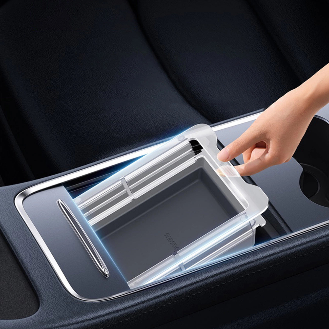 Baseus T-Space Series car organizer for Tesla Model 3 / Y - gray_19