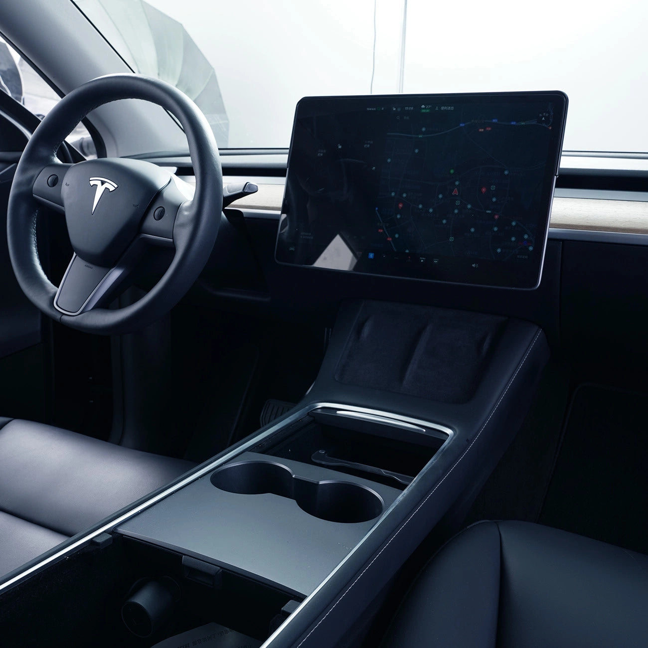 Baseus T-Space Series car organizer for Tesla Model 3 / Y - gray_22