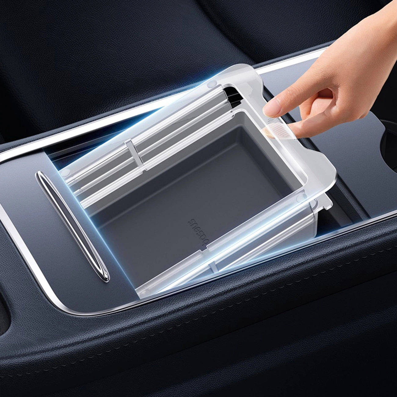 Baseus T-Space Series car organizer for Tesla Model 3 / Y - gray_10