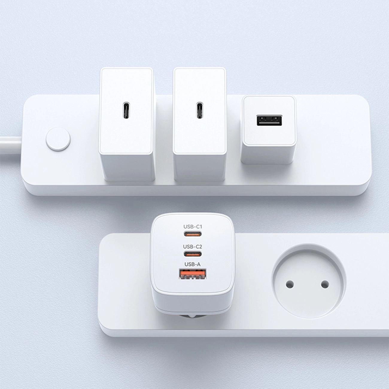 Wozinsky CGWCW 65W USB-A / 2 x USB-C GaN wall charger - white_9