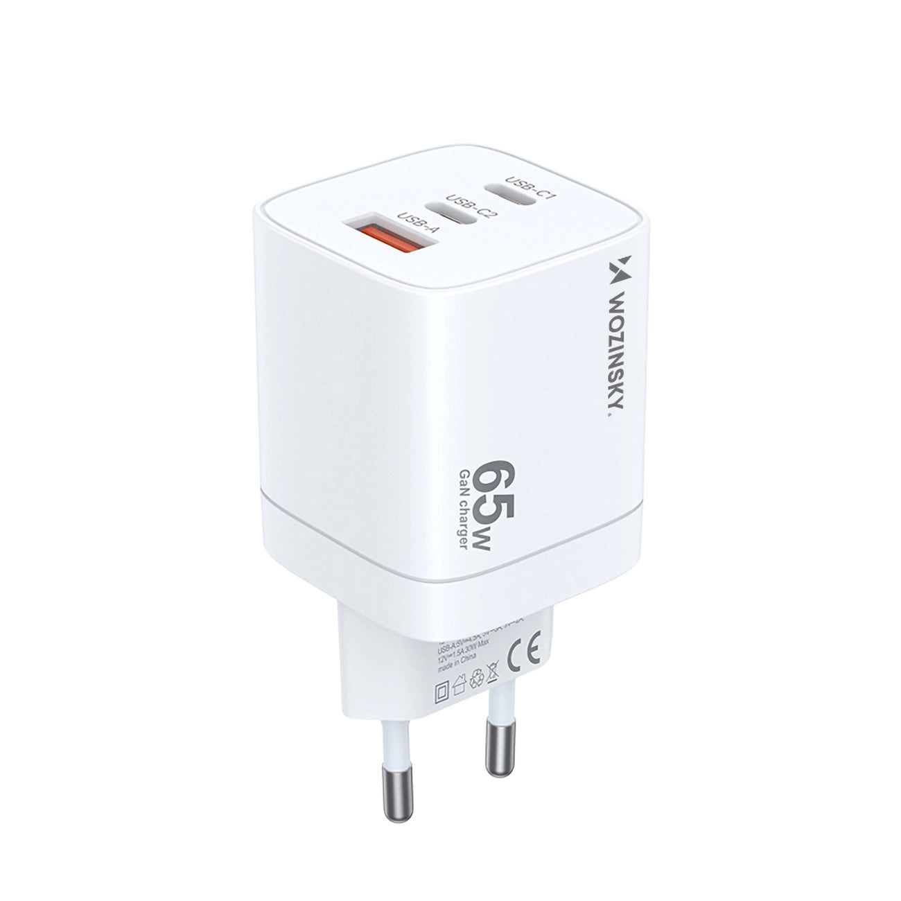 Wozinsky CGWCW 65W USB-A / 2 x USB-C GaN wall charger - white_1