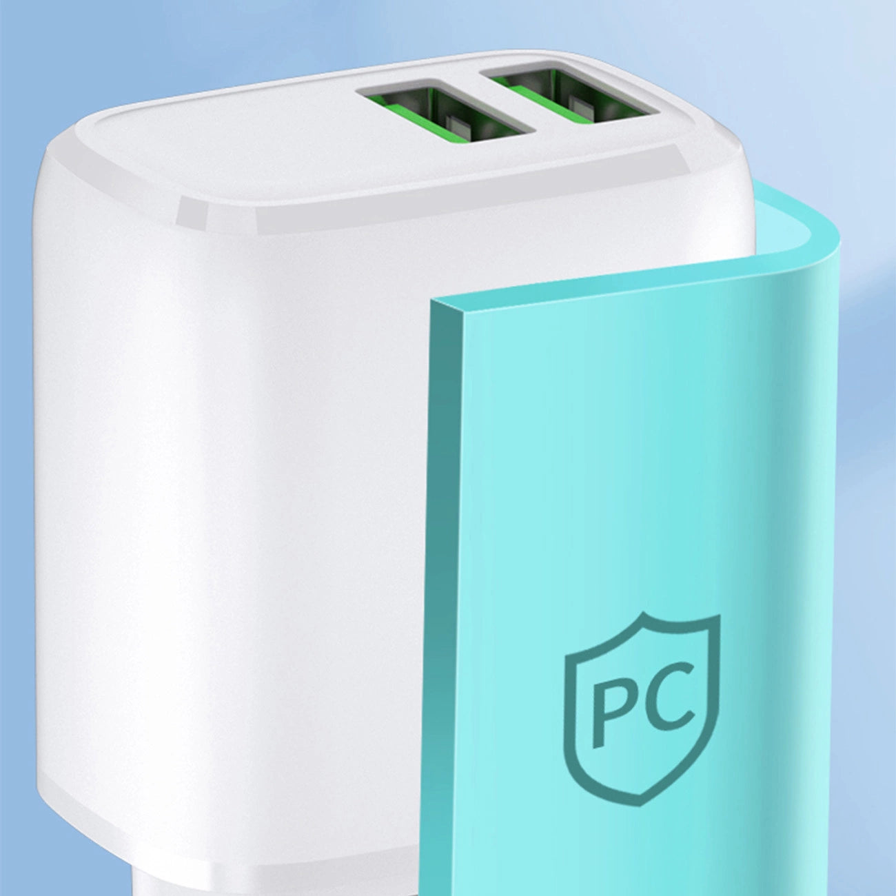 Wozinsky CUWCW 2.4A 2 x USB-A wall charger - white_13