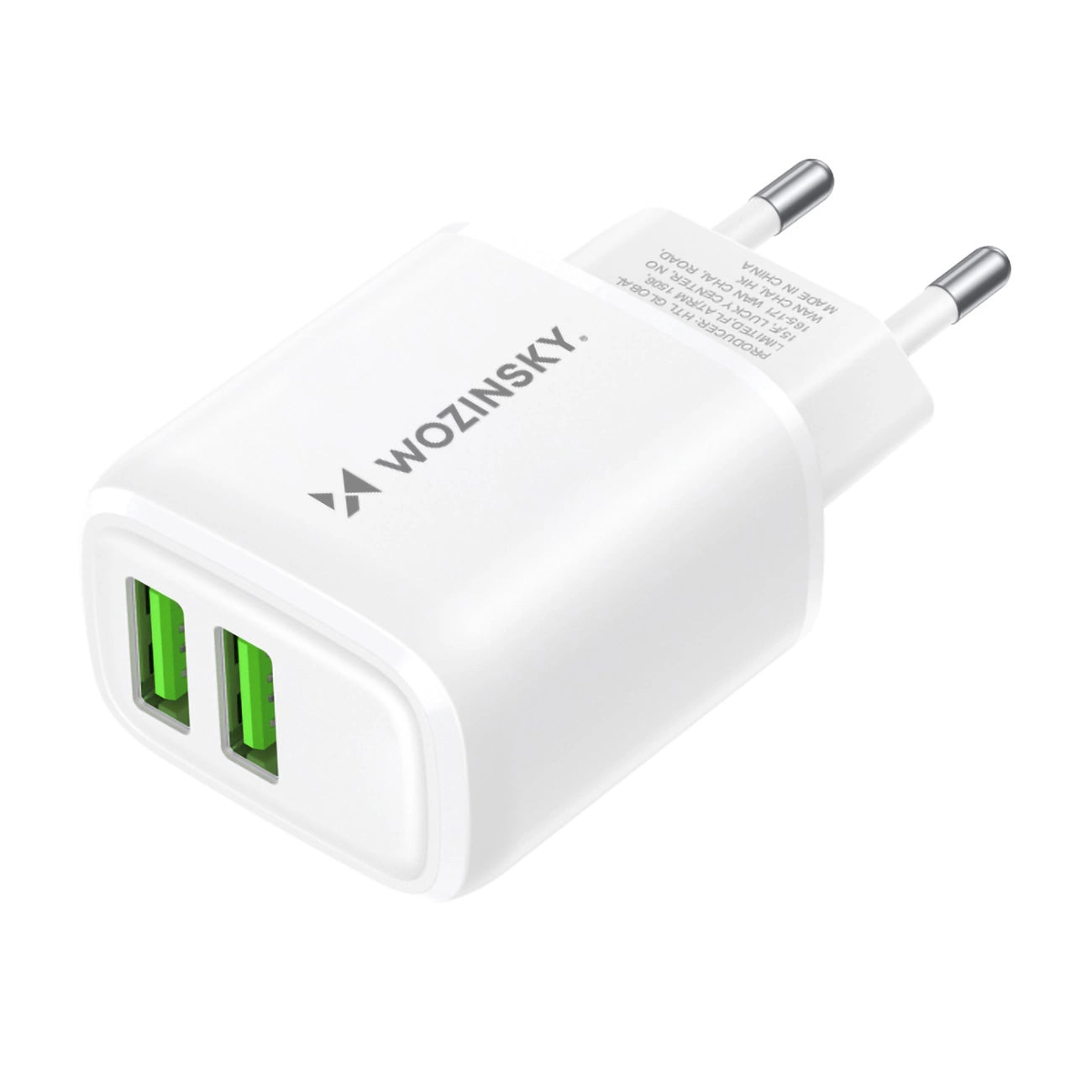 Wozinsky CUWCW 2.4A 2 x USB-A wall charger - white_1