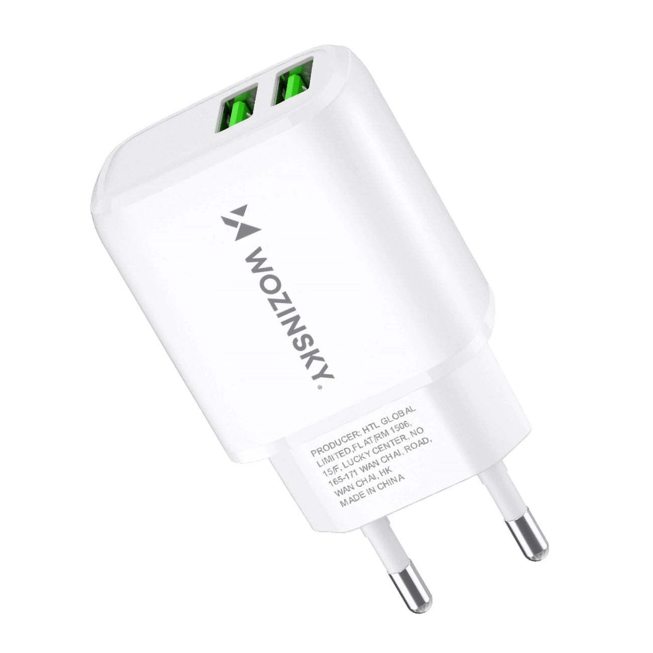 Wozinsky CUWCW 2.4A 2 x USB-A wall charger - white_2