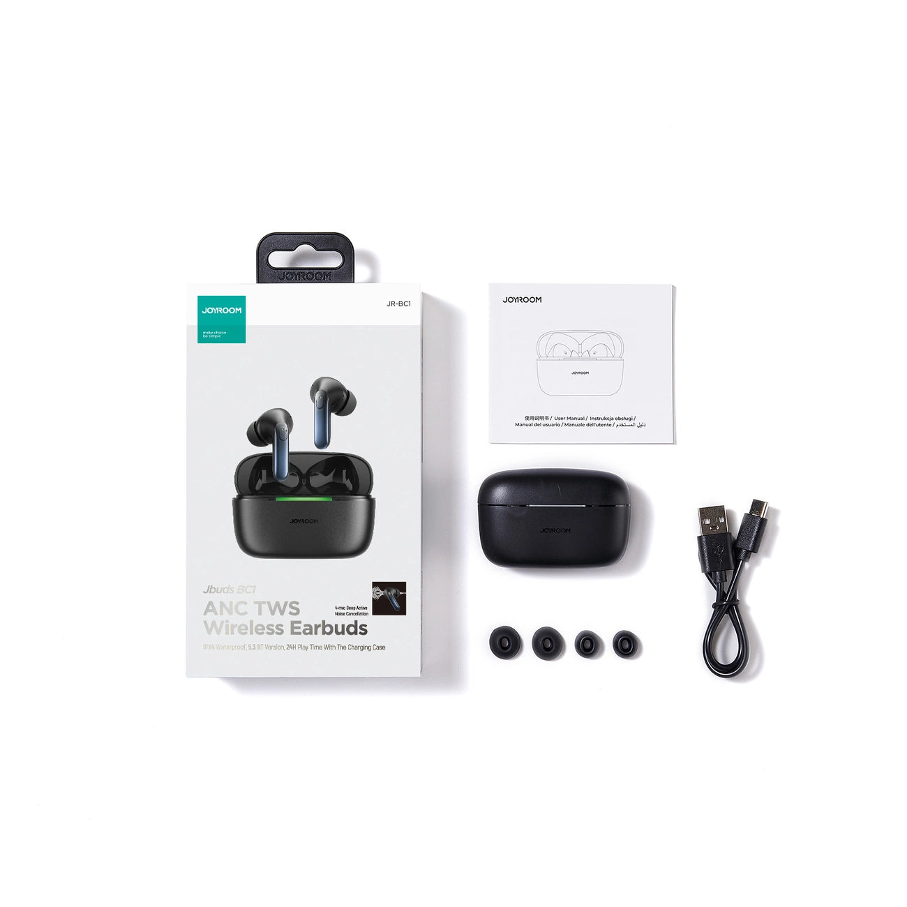 Earbuds True Wireless Joyroom JR-BC1 ANC (Black)_2