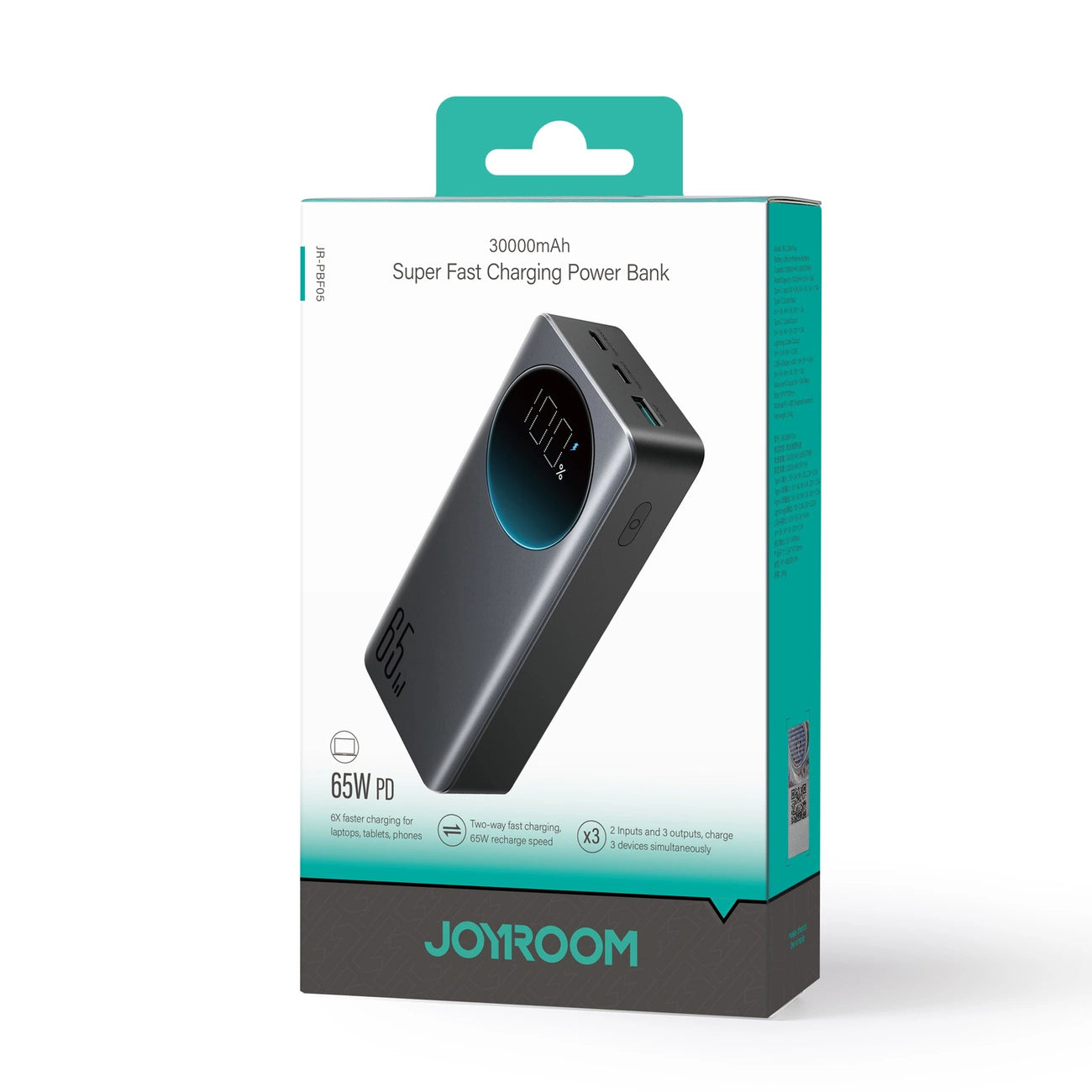 Joyroom Powerbank JR-PBF05, 30000mAh, 65W (black)_3