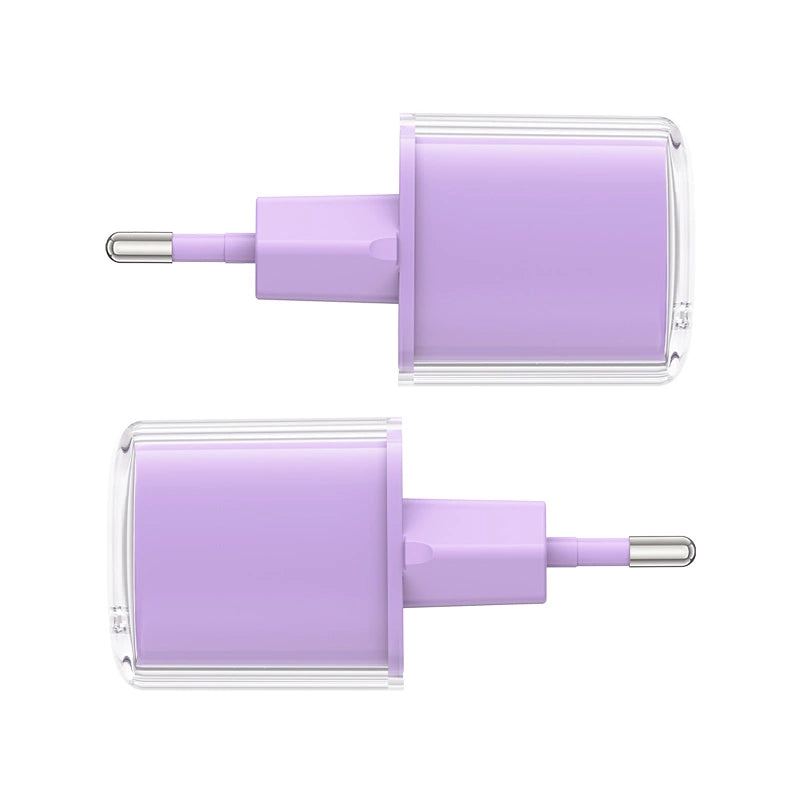 Acefast A53 PD 30W GaN USB-C charger with display - purple_1