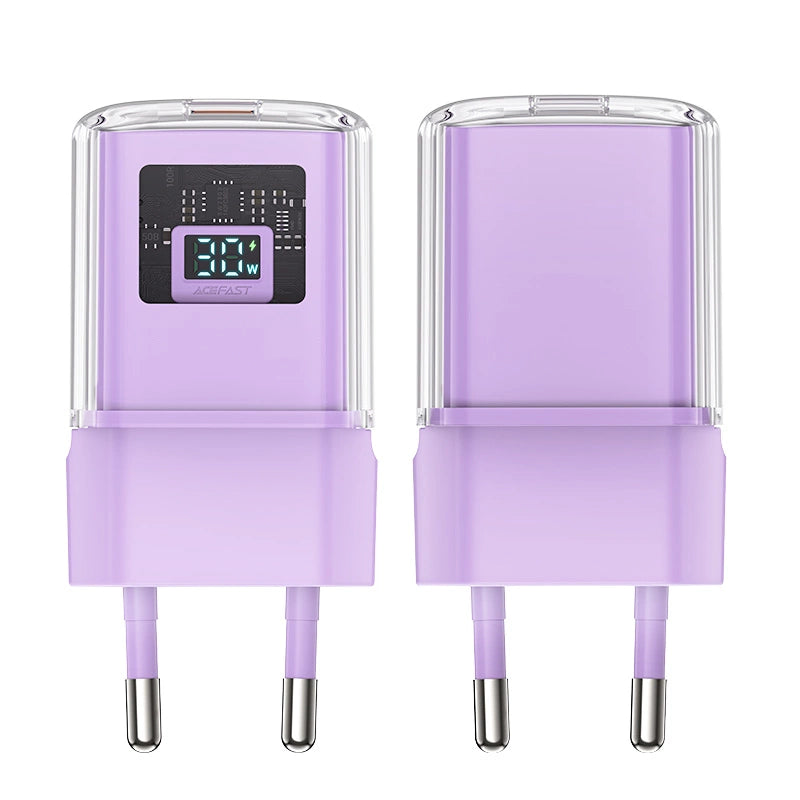 Acefast A53 PD 30W GaN USB-C charger with display - purple_2