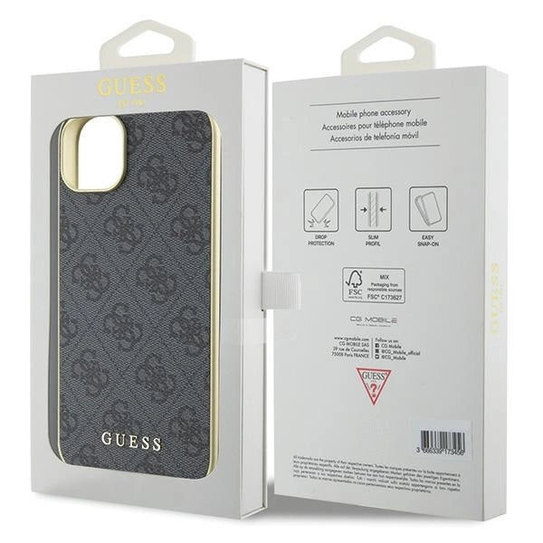 Guess 4G Charms Collection case for iPhone 15 Plus - gray_7