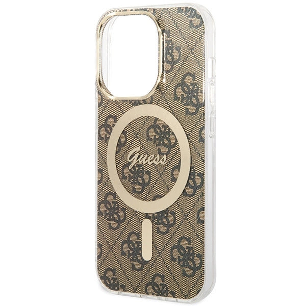 Guess IML 4G MagSafe case for iPhone 15 Pro - brown_4