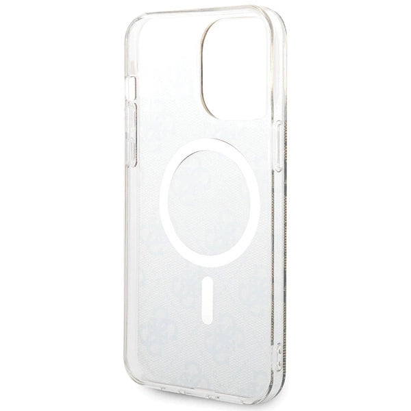 Guess IML 4G MagSafe Case for iPhone 15 Pro Max - Brown_5