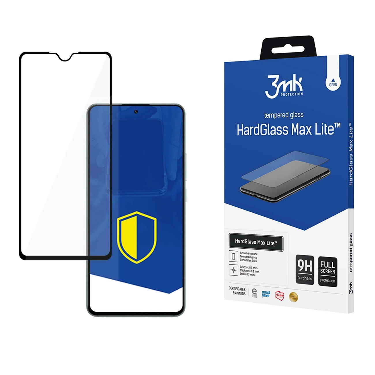 9H 3mk HardGlass Max Lite™ glass for Motorola Moto G34_0