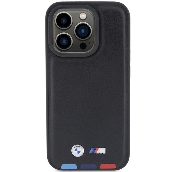 BMW BMHCP15L22PTDK iPhone 15 Pro 6.1" black/black Leather Stamp Tricolor_2