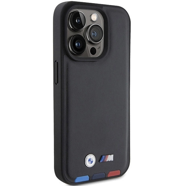BMW BMHCP15L22PTDK iPhone 15 Pro 6.1" black/black Leather Stamp Tricolor_3