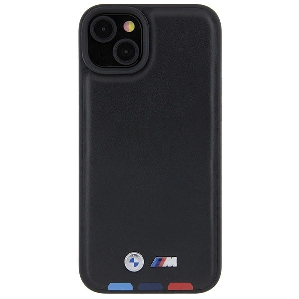 BMW BMHCP15M22PTDK iPhone 15 Plus 6.7" black/black Leather Stamp Tricolor_2