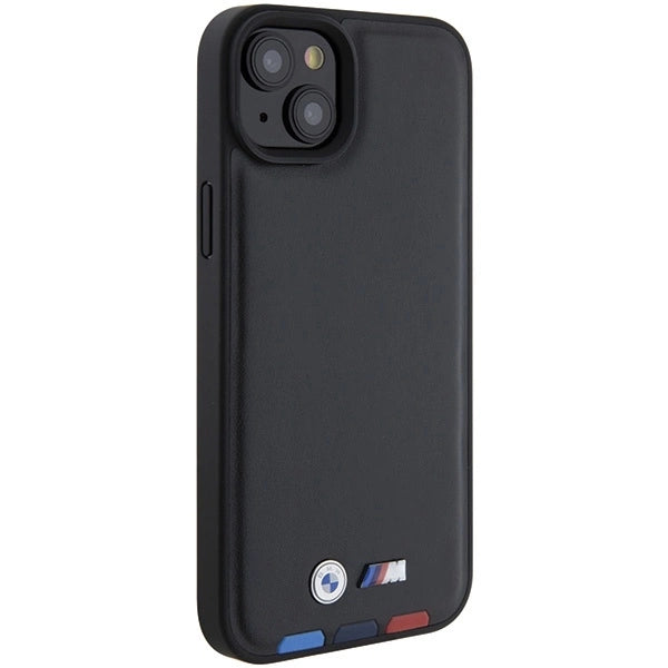 BMW BMHCP15M22PTDK iPhone 15 Plus 6.7" black/black Leather Stamp Tricolor_3