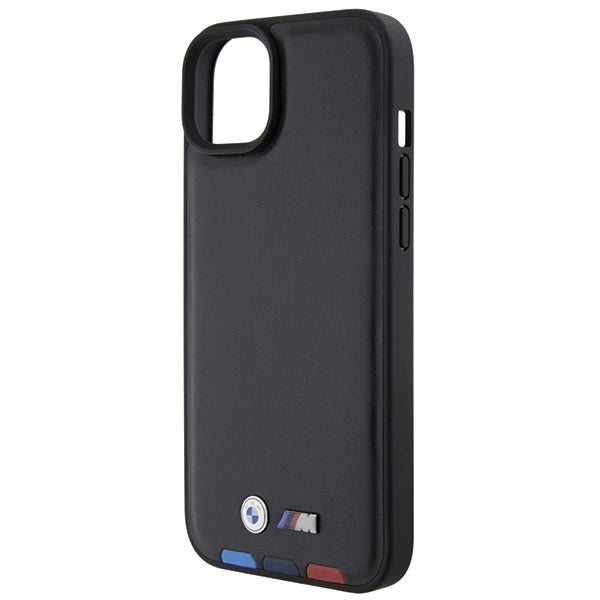 BMW BMHCP15M22PTDK iPhone 15 Plus 6.7" black/black Leather Stamp Tricolor_5