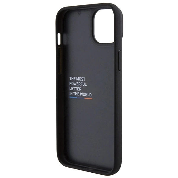 BMW BMHCP15M22PTDK iPhone 15 Plus 6.7" black/black Leather Stamp Tricolor_6