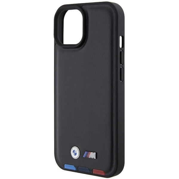 BMW BMHCP15S22PTDK iPhone 15 6.1" black/black Leather Stamp Tricolor_5