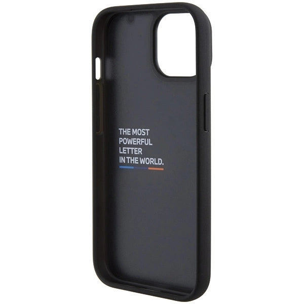 BMW BMHCP15S22PTDK iPhone 15 6.1" black/black Leather Stamp Tricolor_6