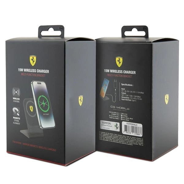 Ferrari nice. induction FEMFBMALK 15W black/black 2023 Collection MagSafe_2