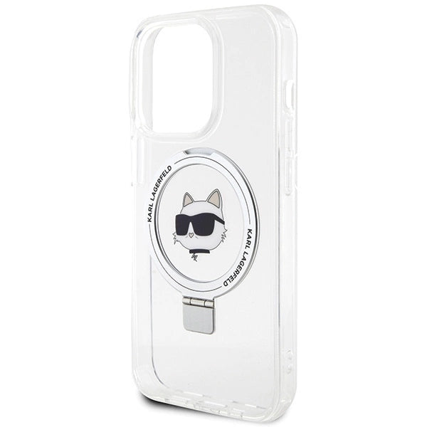 Karl Lagerfeld KLHMP15XHMRSCHH iPhone 15 Pro Max 6.7" white/white hardcase Ring Stand Choupette Head MagSafe_5