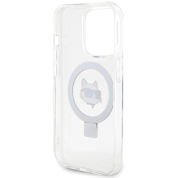 Karl Lagerfeld KLHMP15XHMRSCHH iPhone 15 Pro Max 6.7" white/white hardcase Ring Stand Choupette Head MagSafe_6