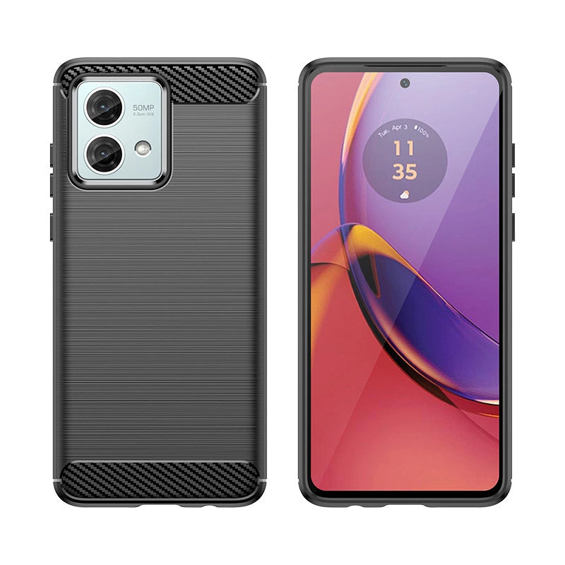 Carbon Case for Motorola Moto G84 - black_1