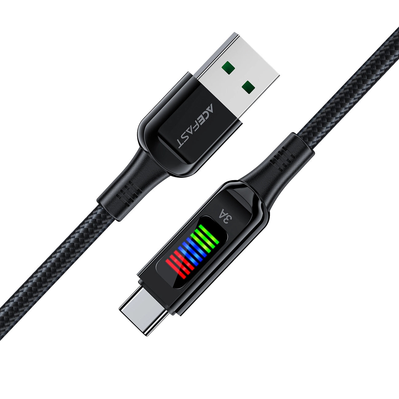 Acefast C7-04 USB-A USB-C 60W 1.2m cable with display - black_3