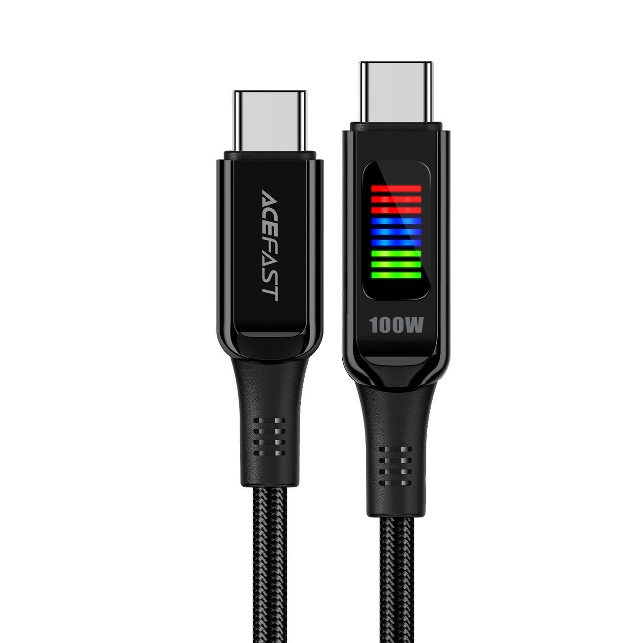 Acefast C7-03 USB-C USB-C 100W 1.2m cable with display - black_0